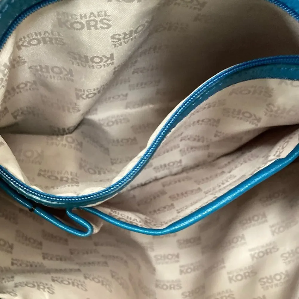 Michael Michael Kors Teal Blue Leather Bag